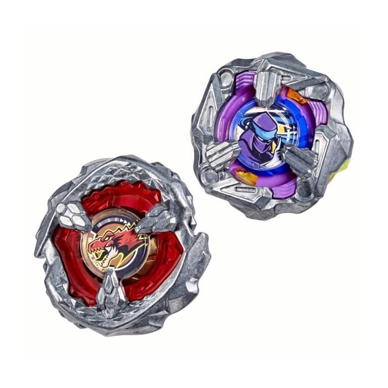 Beyblade X Dual Pack Beat Tyranno 4-70Q et Knife Shinobi 4-80HN, 2 to