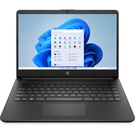 PC Portable HP 14s-dq0020nf - Windows 11 - 14 HD - Celeron N4120 - RAM 4Go - Stockage 64Go - AZERTY