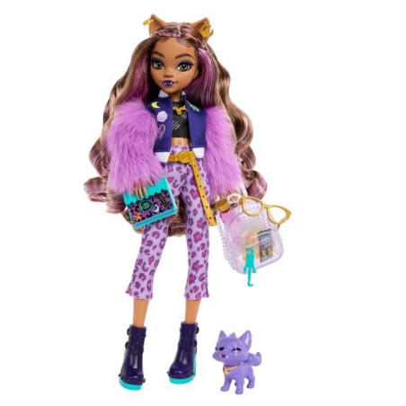 Monster&nbsp;High-Clawdeen Wolf-Poupée avec chien Crescent et accessoires HRP65