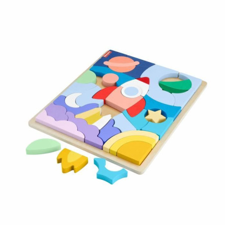 FISHER-PRICE Puzzle en Bois L'Espace-Puzzle 42&nbsp;pieces pour les petits - Fisher-Price - HXY42