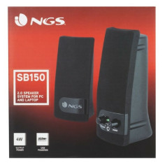 Haut-parleurs de PC 2.0 NGS 290034 Noir 4 W Haut-parleurs de PC 2.0 NGS 290034 Noir 4 W