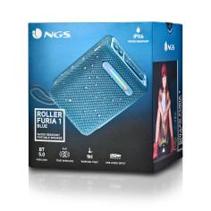 Haut-parleurs bluetooth portables NGS Roller Furia 1 Blue Bleu 15 W Haut-parleurs bluetooth portables NGS Roller Furia 1 Blue Bleu 15 W