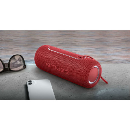 Haut-parleurs bluetooth portables Muse M780BTR 20W 20 W Rouge