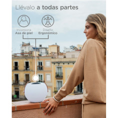 Haut-parleur Bluetooth avec Lampe LED KSIX Bubble Blanc 5 W Portable Haut-parleur Bluetooth avec Lampe LED KSIX Bubble Blanc 5 W Portable