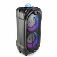 Enceinte Bluetooth avec Microphone Karaoké Inovalley Noir Enceinte Bluetooth avec Microphone Karaoké Inovalley Noir