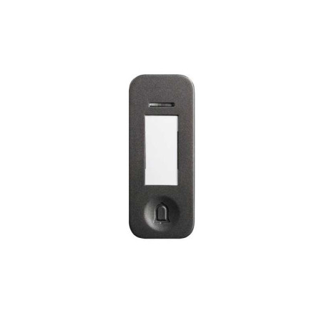 Bouton sonnette sans fil sans pile d14 gris argent