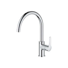 Robinet mitigeur de cuisine chromé GROHE Start clova haut - 