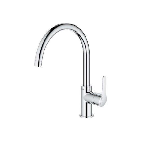 Robinet mitigeur de cuisine chromé GROHE Start clova haut - 