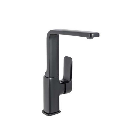 Robinet mitigeur de cuisine noir delinia remix