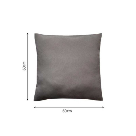 Housse de coussin pharell, Gris H.60 X L.60 cm