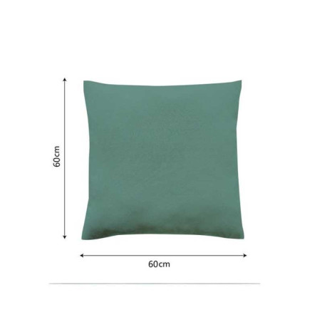 Housse de coussin pharell, Vert H.60 X L.60 cm