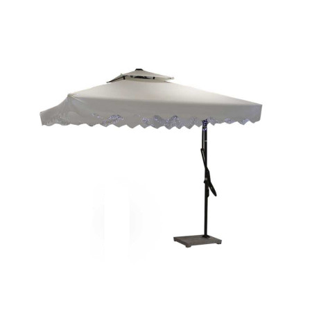 Parasol déporté 2.5x2.5m beige - 