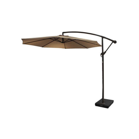Parasol déporté 3x3m beige - 