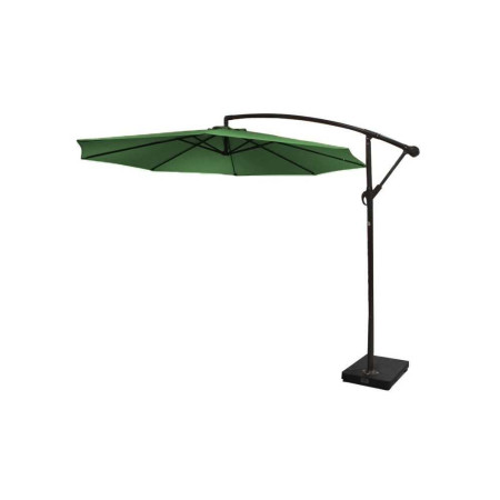 Parasol déporté 3x3m vert - 