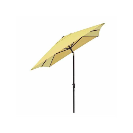 Parasol pied central jaune rectangulaire, L.200 X L.300 Cm