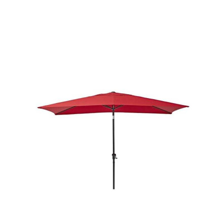 Parasol pied central naterial avea rouge rectangulaire, L.200 X L.300 Cm