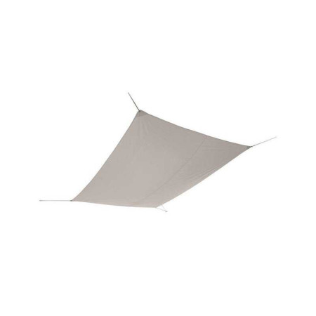 Voile d'ombrage rectangulaire taupe L.400 x l.300 cm - 