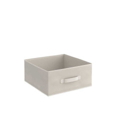 Panier de rangement beige H.14 x l.31 x P.31 cm - 