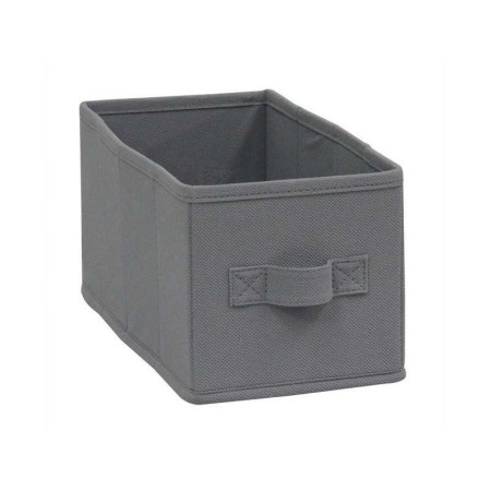 Panier de rangement S intissé H.15 x l.15 x P.31 cm gris NRF - 
