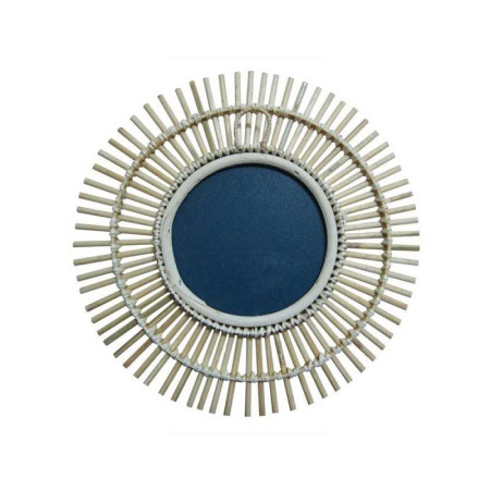 Miroir rond bamboo naturel diam. 30 cm - 