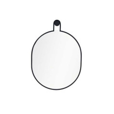 Miroir pendule l.50 X H.70 cm noir - 
