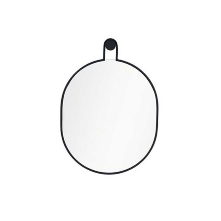 Miroir pendule l.50 X H.70 cm noir