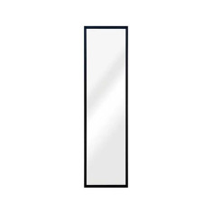 Miroir rectangulaire atelier l.30 X H.110 cm noir - 