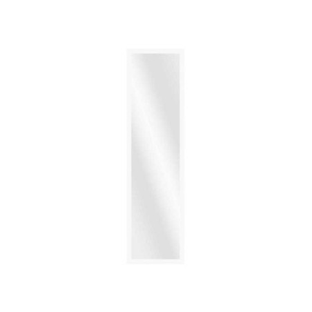 Miroir rectangulaire de porte blanc, l.30 x H.120 cm