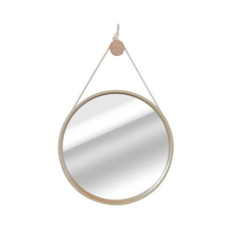Miroir rond en bois de chêne nordik cord diam. 57.5 cm - 