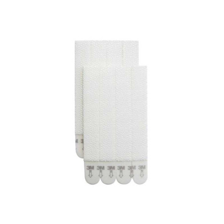 Lot de 8 Languettes adhésives cadres Fins déco , blanc