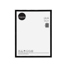 Cadre photo Lila 24x18cm noir- Livraison express