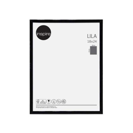 Cadre photo Lila 24x18cm noir