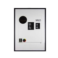 Cadre photo milo 50x70 cm bois noir- Livraison express