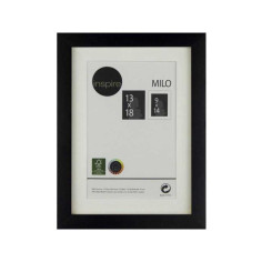 Cadre photo milo 13x18 cm bois noir- Livraison express