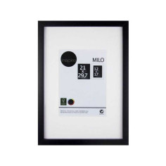 Cadre photo milo 21x29.7cm bois noir- Livraison express