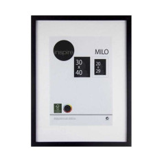 Cadre photo milo 30x40 cm bois noir- Livraison express