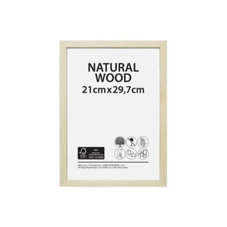 Cadre brut 21x29.7 cm bois naturel- Livraison express