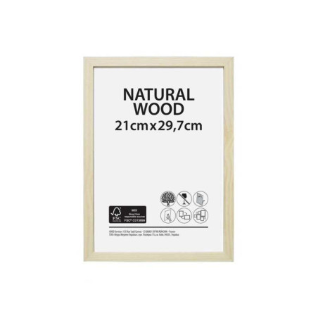 Cadre brut 21x29.7 cm bois naturel