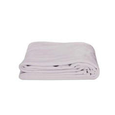 Plaid SWEETY gris perle 130 x 170 cm NRF - 