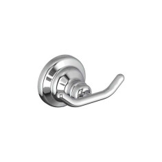 Crochet pour salle de bains fixation au choix double Charm chromé - 