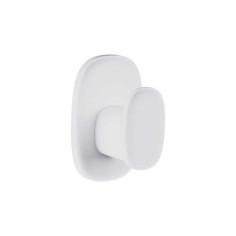 Crochet pour salle de bains fixation au choix simple Remix blanc - 