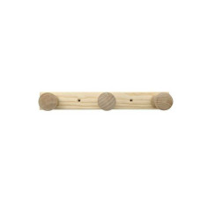 Porte manteau olga 3 crochets en pin - 