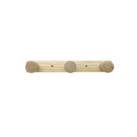 Porte manteau olga 3 crochets en pin - 