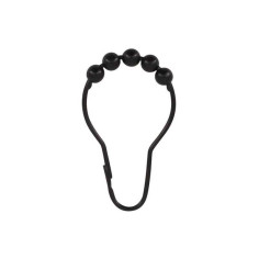 Anneaux douche 7.5cm x12 noir sensea - 