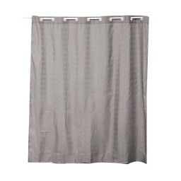 Rideau de douche taupe 180x200 Oeillets Polyester UV6 - 