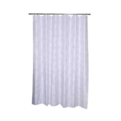 Rideau de douche élégant 180x200cm textile blanc - 