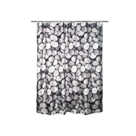 Rideau de douche en textile L.180 x H.200 cm galet SENSEA