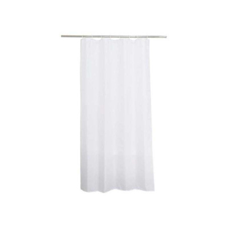Rideau de douche en textile white nàÂ° 0 L.120 x H.200 cm HAPPY SENSEA