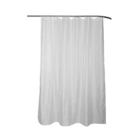 Rideau de douche happy 180x200cm textile blanc - 