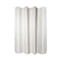 Rideau de douche textile blanc 180x200cm easyclip maya - 